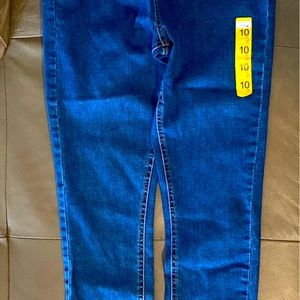 Blue denim Sculpting skinny super high rise size 10 USA Jeans